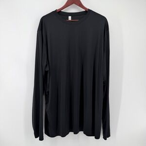 Team 365 Mens 4XL Long Sleeve Performance Shirt Black Athletic Walmart Logo Work